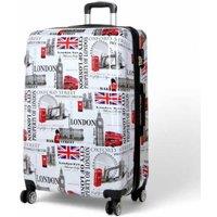 Expandable Hard Shell 8 Wheel Suitcase Set Print Cabin Travel