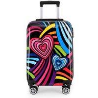 Printed Hard Shell Dual 4 Wheel Luggage Suitcase