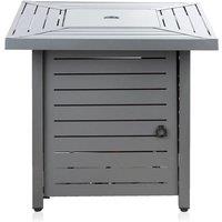 Fire Mountain Square Gas Fire Pit Heater - 13Kw Steel Outdoor Table