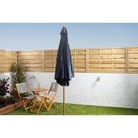 Alfresia 3m Wooden Weather-Resistant Garden Parasol - Large Tilt Canopy