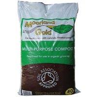 40L Moorland Gold Multipurpose Organic Compost - Vegan & Peat-Based