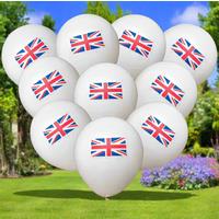 British Flag Union Jack Patriot Balloons 10 Pack