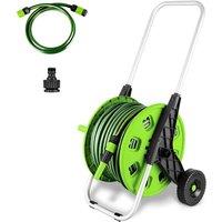 50M Garden Hose Cart With Wheels & Hosepipe!