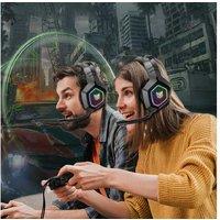 3-Mode Rgb Gaming Headphone With Mic For Ps4/Ps5/Switch/Mobile/Pc