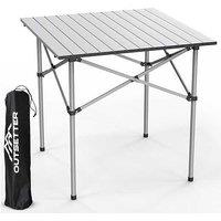 Lightweight Aluminium Camping Table W/ Roll Up Top