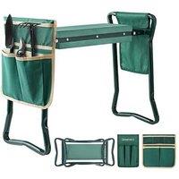 Folding Garden Kneeler With Handles & Tool Pouch - Padded Seat