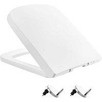 Square Toilet Seat - Soft Close With Quick Release Hinges