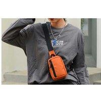 Unisex Black Mini Crossbody Sling Bag For Running And Outdoor Use
