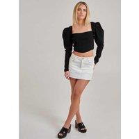 Unisex Black Pink Vanilla Bengaline Long Sleeve Corset Top