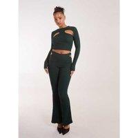 Unisex Green Pink Vanilla Popcorn Scoop Racer Long Sleeve Top - Stretch Fit, Trendy Statement Shirt