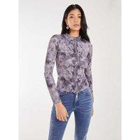 Unisex Blue Pink Vanilla Acid Distressed Look Double Zip Top