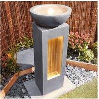 Modern Cement Garda Water Feature Garden Ornament - Weather-Resistant Outdoor Decor