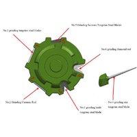 Multi-Functional Garden Tool Sharpener - Outdoor Patio Accessory, Durable Abs & Diamond Stone