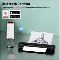 A4 Portable Mini Thermal Printer - Wireless Mobile Printing For Iphone & Android