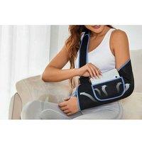 Breathable Mesh Arm Sling - Lightweight Support For Injury Recovery, For All Skin Types, Adjustable Strap, Blue Fabric