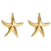 Fashion Mermaid Starfish Stainless Steel Earrings