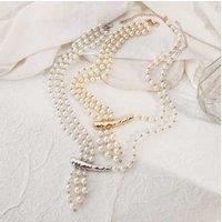 Retro All-Match Multi-Layered Pearl Necklace