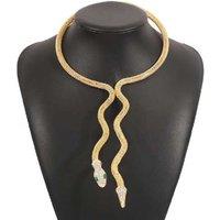 Wrapped Snake Shaped Dark Stylish Necklace