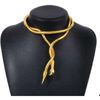 Statement Wrap Snake Necklace Adjustable Bracelet