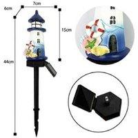 Solar Led Waterproof Outdoor Lighthouse Light - Resin, Easy Install