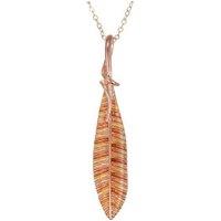Enamel Leaf Earrings And Necklace Set