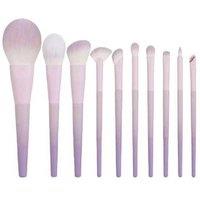 Purple 10-Piece Makeup Brush Set