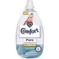 Comfort Ultra Pure Sensitive Fabric Conditioner - Hypoallergenic, Family-Safe, 3 x 870ml, Fresh & Mild
