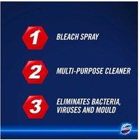 Domestos Antibacterial Multi-Surface Bleach Spray Cleaner, 700ml, 3 Pack