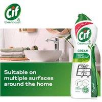 Cif Cleanboost Original Multi-Surface Cream Cleaner, Streak-Free, Fresh Scent, 750ml x6 Value Pack