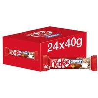KitKat Chunky Milk Chocolate Bars Multipack - 48 x 40g, Vegetarian, No Artificial Additives
