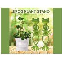 5Pcs Frog Garden Ornament Plant Support Stands - Decorative Outdoor Patio Accessory