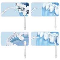 Cordless Water Dental Flosser - Rechargeable Oral Irrigator With 4 Jet Tips For Deep Cleaning & Gum Care