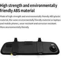 Hd Mirror Dash Cam Recorder Kit - Dual 1080P Front & Rear, 140 Wide Angle, In-Car Dvr