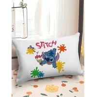 Stitch Plush Pillowcase - Soft Cartoon Cushion Cover, Modern Style, Multiple Sizes & Colours