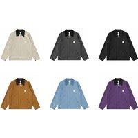 Black 1940s- Canvas Workwear Jacket for Men with Adjustable Fit