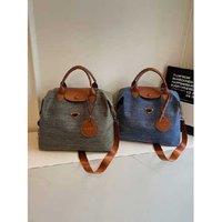 Unisex Green Denim Travel Tote Bag - 3 Colours