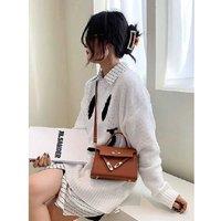 Unisex Khaki Stylish Lock Buckle Women'S Bag - 5 Colours