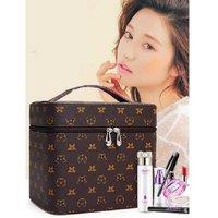 Unisex Black Large Makeup Box Organizer W/ Mirror - 5 Colour Options