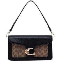 Unisex Black Vintage Print Crossbody Bag - Minimalist & Chic - 6 Colours