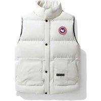 Unisex White Women's Goose Down Padded Vest - 85% Goose Down, Lightweight, Sleeveless Gilet