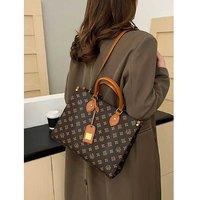 Unisex Black Luxury Monogram Tote - Elegant & Functional - 3 Colours