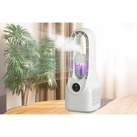 2-In-1 Bladeless Led Air Cooler With Humidifier- 6 Speeds