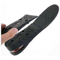 Unisex 4-Layer Pu Height Increase Insoles - Adjustable Comfort Shoe Inserts