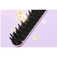 Cordless Rechargeable Hair Straightener Brush - Anti-Frizz, For All Hair Types, Salon-Quality Results