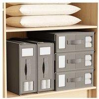 2Pcs Foldable Bed Sheet Organizers With Window