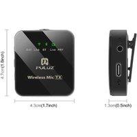 Wireless Lavalier Bluetooth Clip-On Lapel Microphone - Noise Cancelling, High-Fidelity Audio, 12Hr Battery
