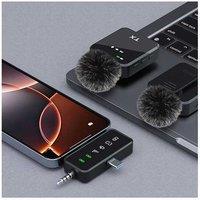 3-In-1 Wireless Lavalier Microphone - Noise Reduction, 2.4G, Universal
