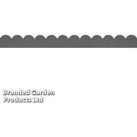 Flexi Curve Scallop Garden Border - Recycled Rubber, Flexible Edging