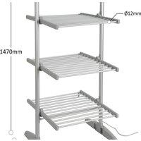 Large 3-Tier Electric Folding Tower Heated Clothes Drying Rack