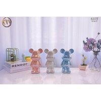 Modern Ceramic Violent Bear Ornament & Piggy Bank - Decorative Tabletop Art for Home, Office & Gift
